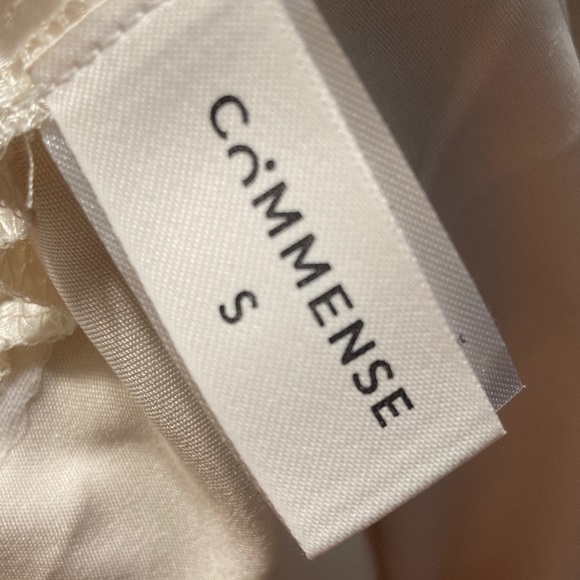 Commense Satin Skirt in Cream - Picture 3 of 4